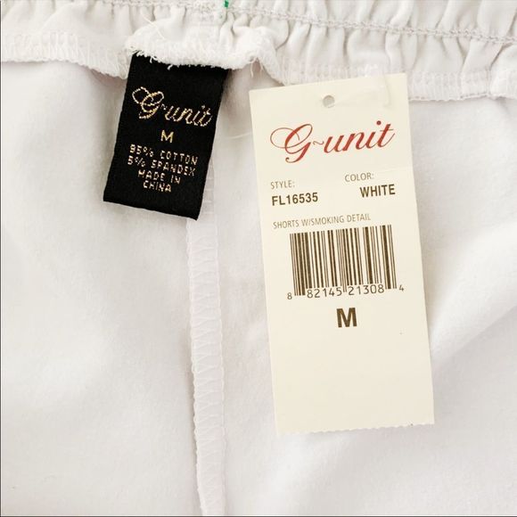 Vintage G-Unit Stretchy White Shorts - Picture 4 of 6